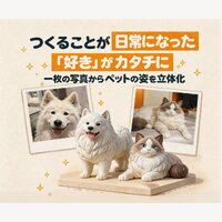 写真から作るペットフィギュア|愛犬・愛猫のオーダーメイドギフト